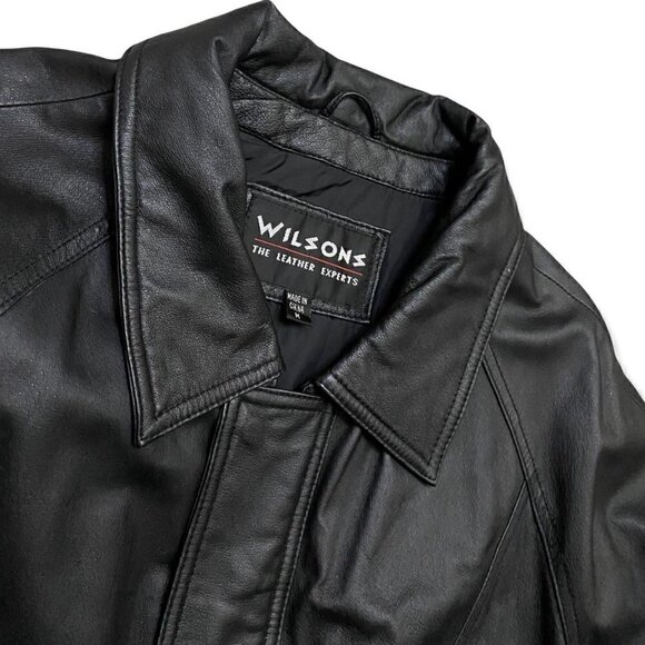 Wilson’s Leather Retro Genuine Leather Designer Jacket - Mens Medium - Picture 3 of 4